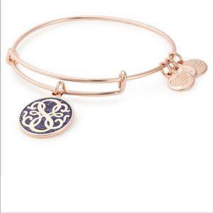 Alex and Ani Path of Life Glitter Infusion Rose Gold Shiny Finish Bangle